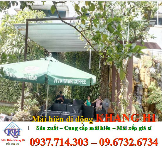 Mái hiên , mái xếp bạt cao cấp , bạc hàng quốc đẹp