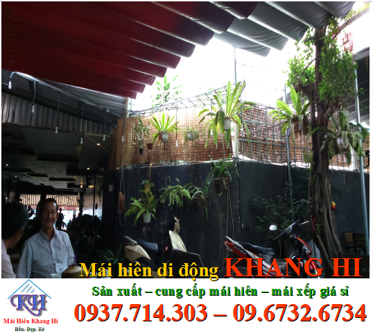 Mái xếp quán cafe